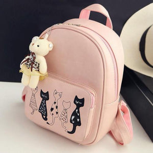 The Most Delightful 4 Piece Backpack Set Featuring Kitty Cat Characters