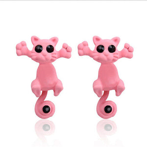 Ear Studs Cartoon Cat Fun ~ New Arrivals 2018 (10 Colors)