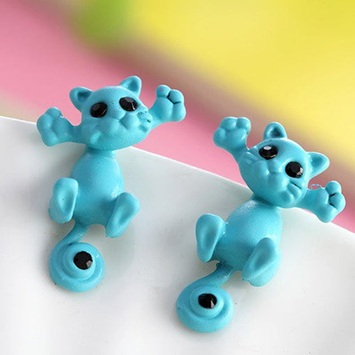 Ear Studs Cartoon Cat Fun ~ New Arrivals 2018 (10 Colors)