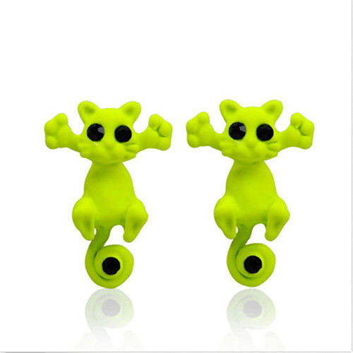 Ear Studs Cartoon Cat Fun ~ New Arrivals 2018 (10 Colors)