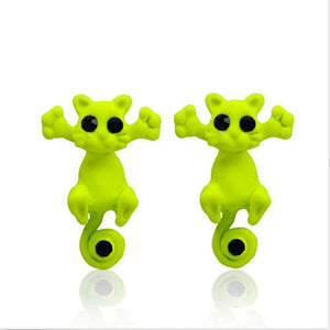 Ear Studs Cartoon Cat Fun ~ New Arrivals 2018 (10 Colors)