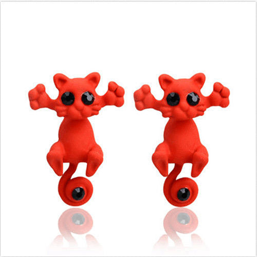 Ear Studs Cartoon Cat Fun ~ New Arrivals 2018 (10 Colors)