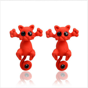 Ear Studs Cartoon Cat Fun ~ New Arrivals 2018 (10 Colors)