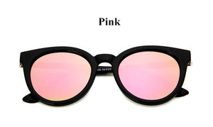cat eye pink sunglasses woman shades mirror female square sun glasses for women coating oculos 2017 fashion brand sunglasses