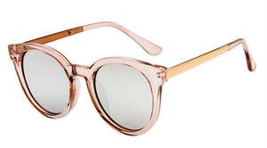 cat eye pink sunglasses woman shades mirror female square sun glasses for women coating oculos 2017 fashion brand sunglasses