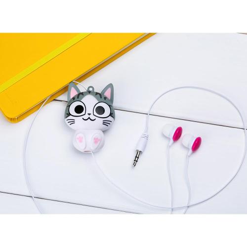 Retractable Earphones ~ Fun Cat Cartoon Design (2 To Choose From)