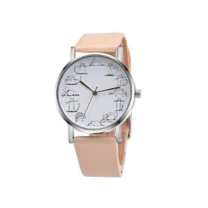 Retro Cartoon Cat Dial Watch
