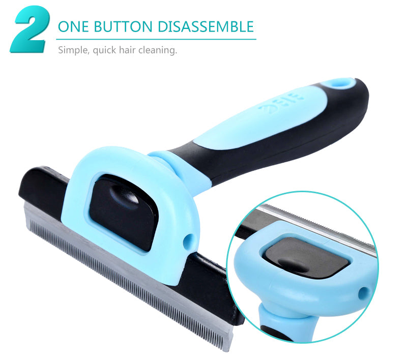 Cat/Dog Grooming Comb With Detachable Clipper Attachment